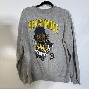 Gray Beastmode Crewneck Sweater for Men